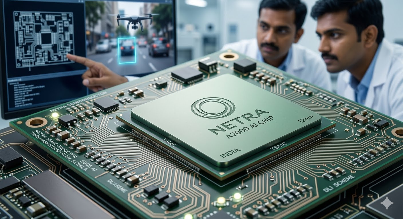 Kerala Startup Netrasemi Hits Major Milestone for India’s First 12nm AI Chip